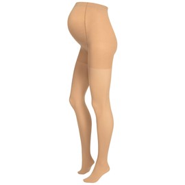 Herzmutter 1800 Maternity Tights 50DEN Matte Soft Semi-Transparent Pregnancy Tights Beige Set of 1 & 2, Beige | 1 x