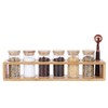 KKC HOME ACCENTS Glass Spice Jars set of 6 with