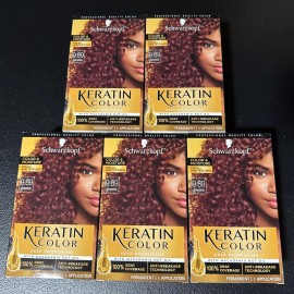 Schwarzkopf Lot Of 5 - Schwarzkopf Keratin Color Crimson 9.89