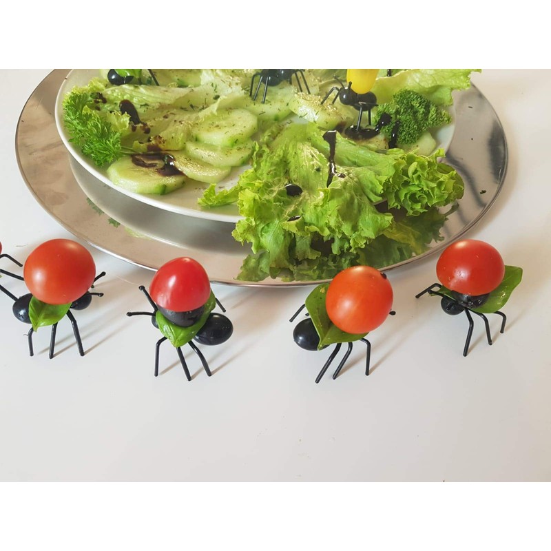 rukauf 12 x Ant Picks Fork Finger Food for Party