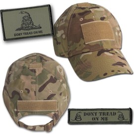 Gadsden Tactical Hat & Patch Bundle (2 Patches + Hat) - Multicam