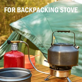 2Pcs Camping Stove Adapter 1 Lb Propane Small Tank Input EN417 Lindal Valve Output Outdoor Cylinder LPG No Leak Canister Adapter