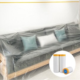 Large Multi-purpose Vinyl Cover for Construction & Moving, Item Protection Small Vinyl 3ea