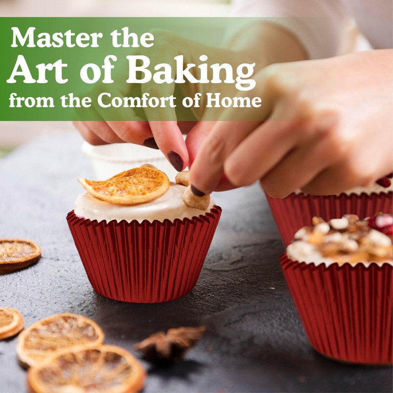 Regency Wraps RW122FRM Foil Baking Cup Mini, Red