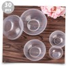 FRCOLOR 60pcs Pvc Facial Mixing Bowls Flexible Stirring Bowls for
