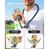 2-in-1 Magnetic&Clip-on Neck Phone Holder,59" Extended Chest Strap