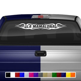 Sticky Creations LA MAMALONA Decal Sticker Windshield Window Vinyl Graphic Banner Rear Back Car Truck SUV Vehicle Calcomanía Troca Carro Tribal 36"x4.25"+ (Design #122)