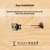 Waterwood Solid Brass Large Hammered Doorbell in Antique Finish -