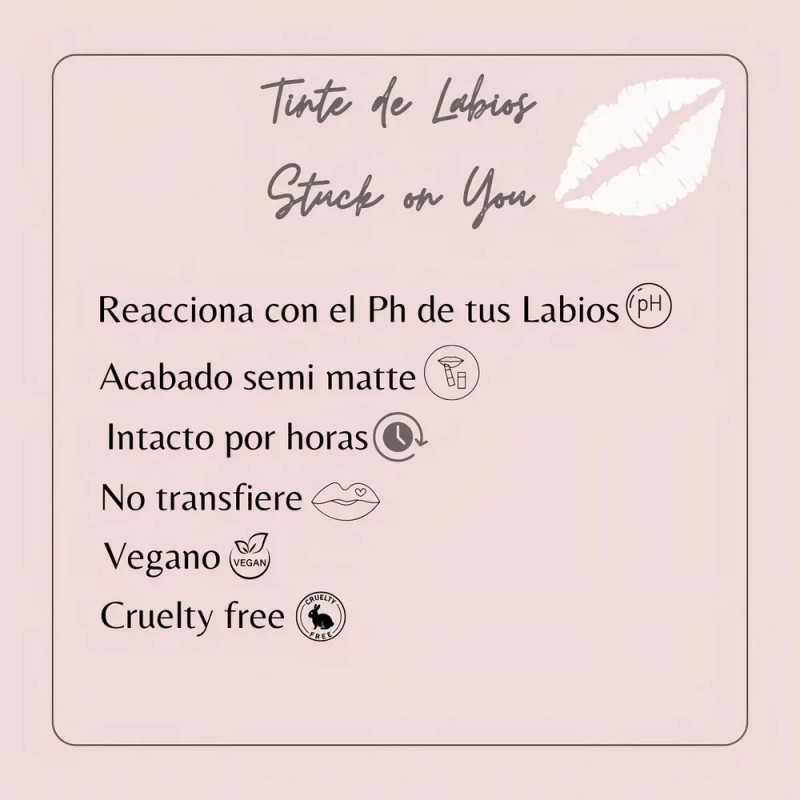 Labial Líquido Italia Deluxe Stuck On You Color Mauve Rosa