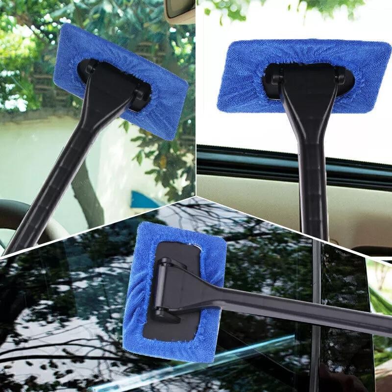 3 Pack Microfiber Car Windshield Cleaning Tool - Glass Brush