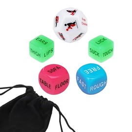 Funny Date Night Dice for Couples Valentine's Day Gift for Women Men Decider Dice Couple Game Dice for Girlfriend Boyfriend Wedding Anniversary Christmas Birthday Gifts 5FV11