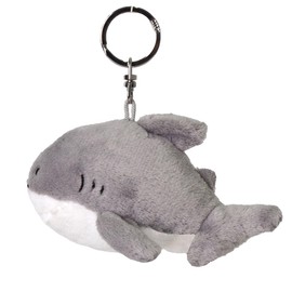 Niki Key Holder, Great White Shark 3.9 inches (10 cm), Kids, Gray, W3.5 x D4.7 x H2.8 inches (9 x 12 x 7 cm)