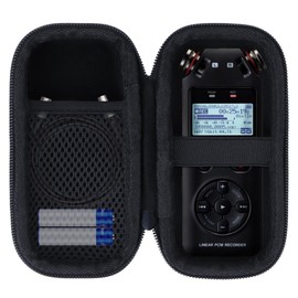 Lebakort Hard Protective Case for Tascam DR-05XP / DR-05X Portable Stereo Audio Recorder, black