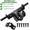 Litensh Door Bolt Double-Sided Sliding Bolt Door Lock with Padlock