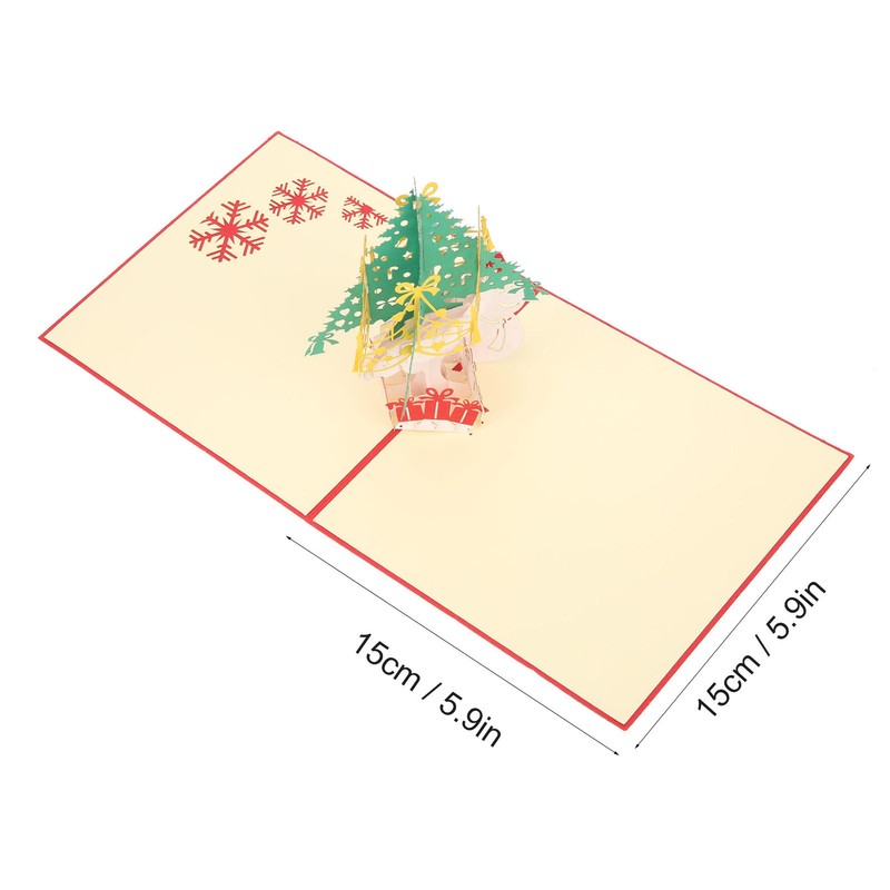 Greeting Card Three Dimensional Christmas Special Shape Decorative Paper with