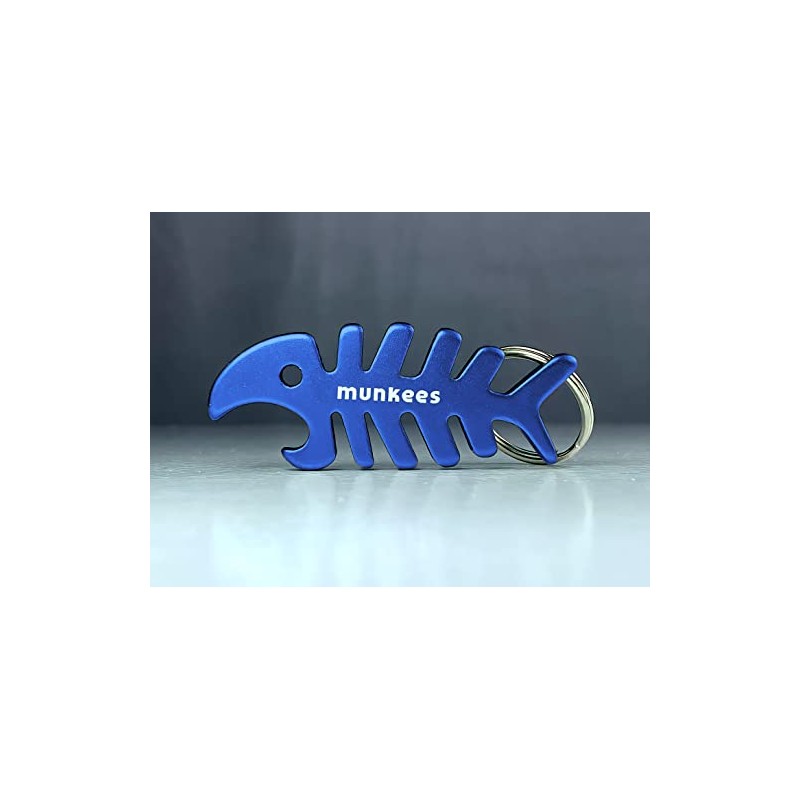 munkees 2 x Key Chain Fish Pendant Figurine Bottle Opener