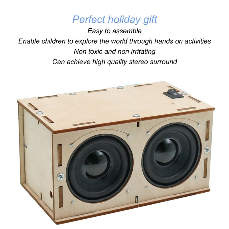 DIY Bluetooth Speaker Kit Stereo Surround Non Toxic Composite Wood