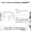 DWCN White Table Cloth Wipe Clean Tablecloth Wipeable Tablecloths Rectangular