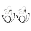GoodQbuy 2 Pin PTT Mic Covert Acoustic Tube Earpiece Headset