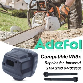 Adefol Chainsaw Exhuast Muffler kit for Husqvarna 340 345 346XP 351 353 with ...