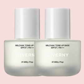 Giverny adhesion tone-up base 30ml, 01 Milky Prep, 2 pcs. / 지베르니 밀착 톤업 베이스 30ml, 01 밀키 프렙, 2개