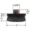 1" Dia. Heavy Duty Felt Nail-on Slider Glide Pads for