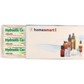 Homeomart.com Hydrastis Canadensis Homeopathy Pellets (Pills) in 6C Potency Pack of 3