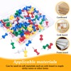 eROOSY 100 PCS Coloured Push Pins, Map Tacks Drawing Pins,