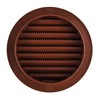 Brown 100mm / 4 inch Round Air Vent Grill Cover,