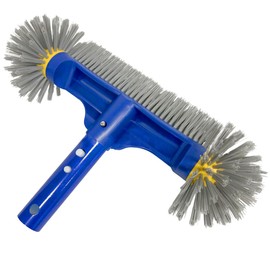 Poolbürste mit Runden Enden, Poolbesen, Pool Bürste, Poolbürste für Folienpool, Schwimmbad Bürste, Pool Reinigungsbürste für Reinigung Pool Wänden, Fliesen, Ecken, Böden(Dekoration G1)