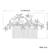 Women's Crystal Bride Sea Star with Pearl Wedding Hair Comb