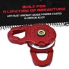 GearAmerica Ultra Snatch Block Pulley Black, 20T Mbs, Aluminum Winch