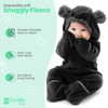 Fleece Baby Bunting Bodysuit – Infant One Piece Kids Hooded