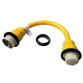 Parkworld 885941 Shore Power Adapter Cord Marine 50A SS2-50P Male Plug to SS1-50R Female Receptacle 1.5FT