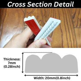 Peel and Stick Molding Trim Self Adhesive Flexible Wall Trim Crown Molding 3d Strip for Tile Wood Wall Panels Picture Mirror Frame Border Edge Corner Ceiling Wallpaper Moulding Decor Trim (36 in)