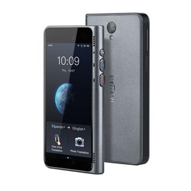 Timekettle Fluentalk T1 Handheld AI Translator Device, Built in 2-Year Global Mobile Data, 133 Languages and Accents, Photo Translation, Instant Translator with 4" HD Screen for Travelling, Business, Learning (Dark Grey) - Type: Lanyard