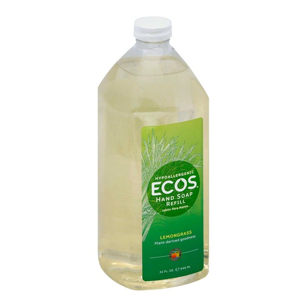 Earth Friendly Products Hand Soap Refill, Lemongrass, 32 fz (pack of 6)6