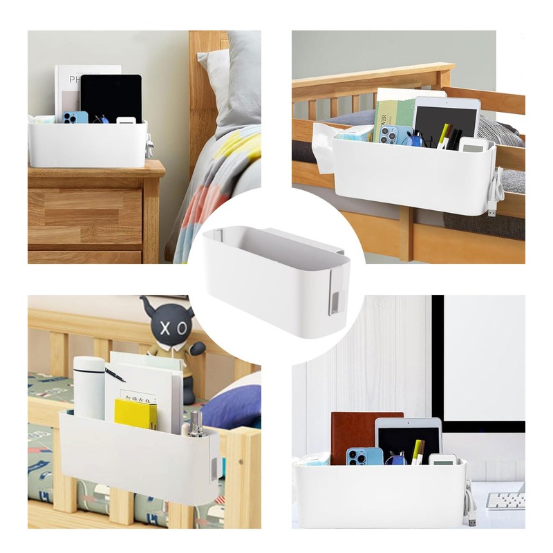 CAAGGMM Hanging Bed Organiser, Hanging Bed Organiser Storage Basket with