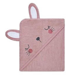 Rene Rofe Hooded Towel with 3D Ears - 100% Cotton Ultra Absorbent, Super Soft Baby Bath Towels for Babies, Toddler, Infant