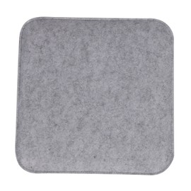 IDIMEX Grace Seat Cushion, Pack of 2, Square Felt Fabric Chair Cushion, Comfortable Seat Pad with Nubs, Beautiful Chair Cushion in Grey