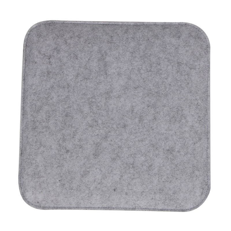 IDIMEX Grace Seat Cushion, Pack of 2, Square Felt Fabric