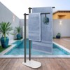 Livabber Standing Towel Rack, 304 Stainless Steel 2-Tier Towel Holder
