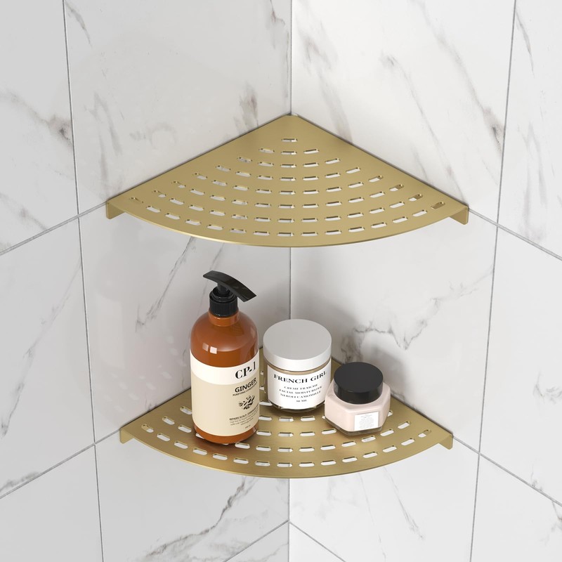 LFBA 2 Pack Corner Shower Shelves 304 Stainless Steel Shower