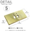 Axis Brass Sign Plate Toilet Sign, S Size, Gold, Stylish,