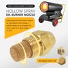 LINGSEE Oil Burner Nozzle 60-60A for Boiler, Water Heater, Furnace