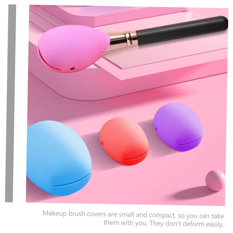 Minkissy 6pcs Makeup Brush Protectors for Foundation Brushes and Reusable