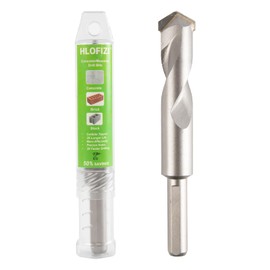 HLOFIZI 5/8" x 8" Masonry Drill Bits Concrete Hammer Drill Bits Carbide Tipped, for Cement, Brick, Stone, 3-Flat Shank