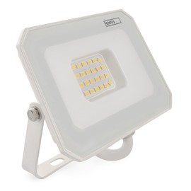 EMOS SIMPO LED Spotlight 20 W, IP65 Waterproof Floodlight for Wet Room or Outdoor, Super Bright 2000 Lumens, Neutral White 4000 K, Lifespan 15,000 Hours, Includes 15 cm Connection Cable, White