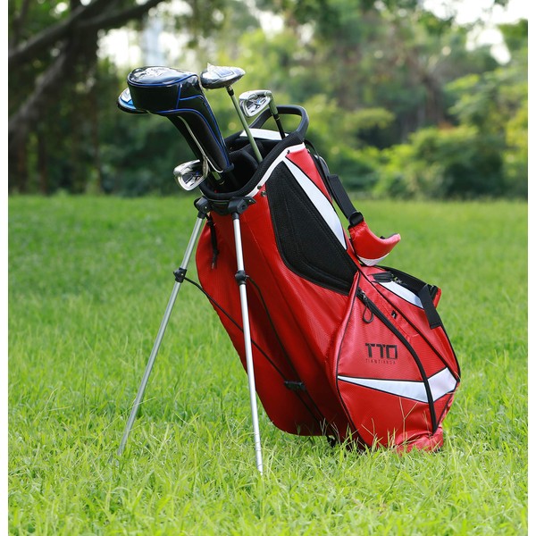Super Light-Weight Golf Stand Bag for Easy Carry, Red