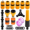 Miyobing Hose Connector Garden Hose Fitting Set: Nozzle,Hose End Quick
